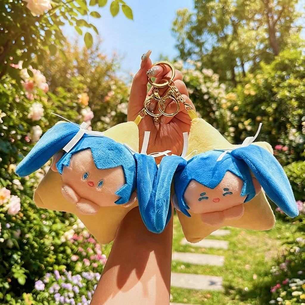 

Креативный мультяшный плюшевый брелок Хацунэ Мику Lucky Star, милая сумка для пары, очаровательные подарочные аксессуары для женщин и девочек, вечеринка по случаю дня рождения
