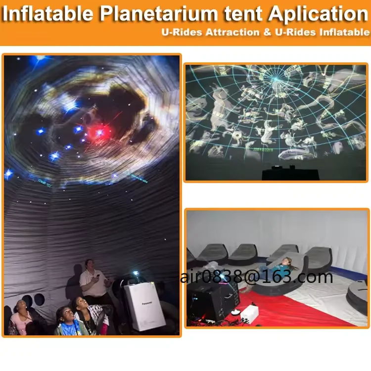 Przenośny dmuchany planetarium, klosz projekcyjny, namiot, kineo 360 Fulldome Starlab do szkół, edukacji, badania akademickiego.