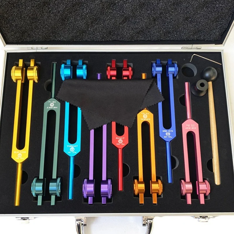 Chakra Tuning Fork Set, Tuning Forks For Healing Chakra Set, For Healing,Sound Therapy,Keep Body Durable