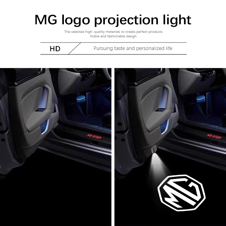 باب السيارة ترحيب ضوء سيارة مفتوحة الباب مصباح إسقاط ل MG 4 5 6 7 Cyberster ES5 ONE MG5 Scorpio ZS HS MARVEL-R Hector MG3 EZS #4