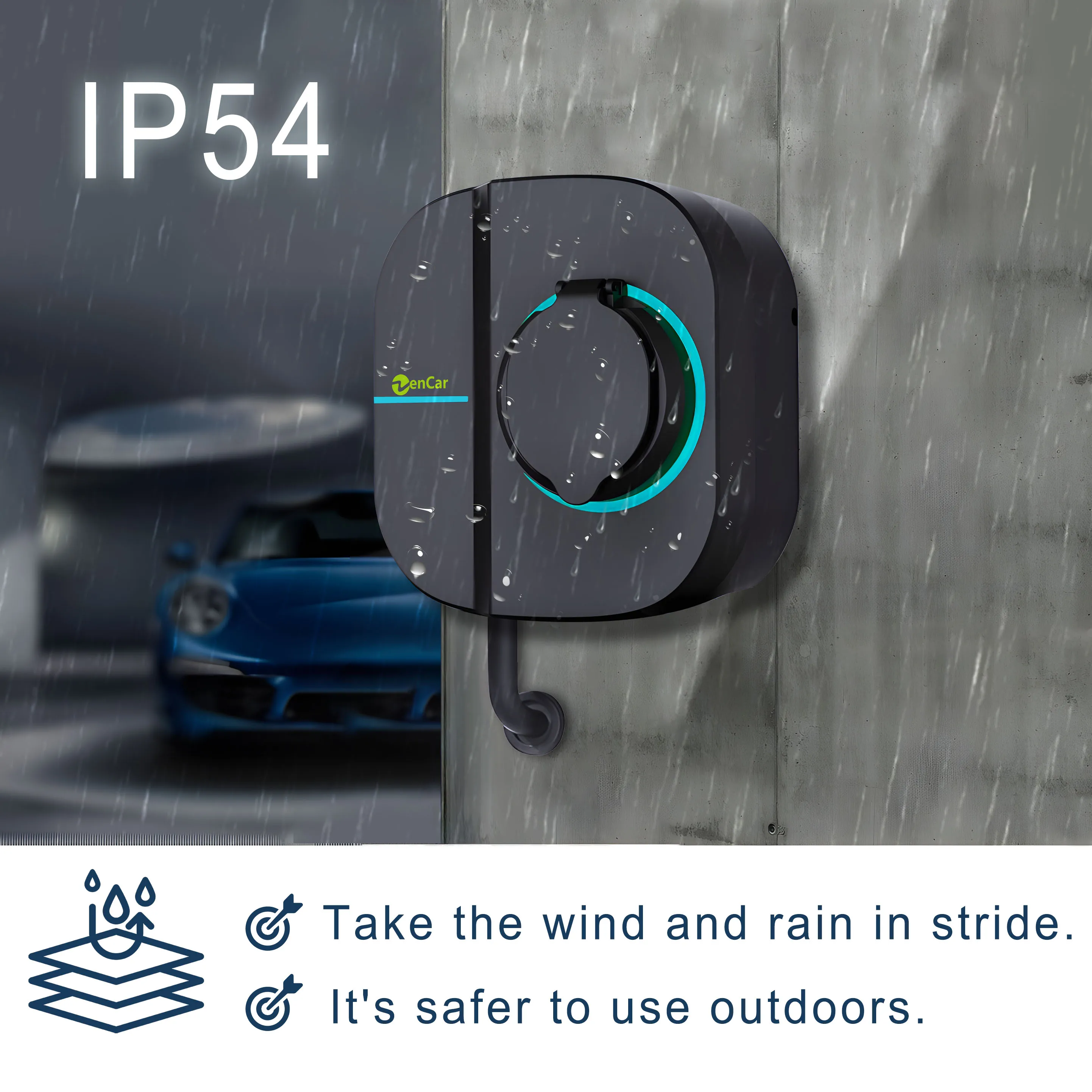 Настенная зарядная станция для – обзор и цена Ev Charging Socket Type 2 22Kw