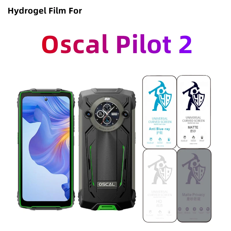 2 uds película de hidrogel mate para Oscal Pilot 2 Protector de pantalla HD para Oscal Pilot 2 cuidado de los ojos privacidad Anti espía película protectora mate
