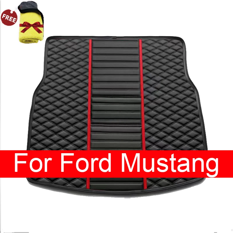 Car trunk mat for Ford Mustang 2015 2016 2017 2018 2019 2020 cargo liner carpet interior accessories cover