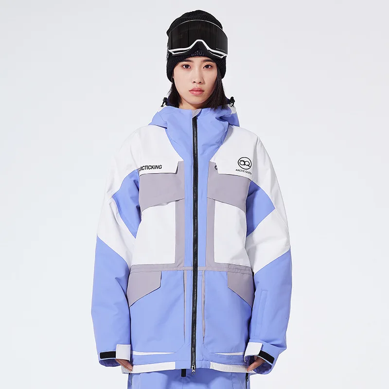 New Ski Clothes for Couples, Winter Outdoor Windproof, Waterproof, Warm and Thick Ski Top, Fashionable and Simple
