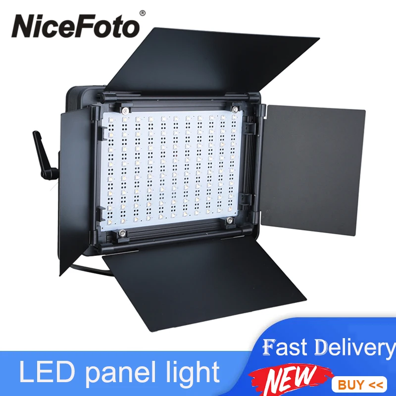 

NiceFoto LED-880A 50W Professional Panel Light CRI 95 Bi-color 3200K-6500K LED Video Light for Photo Video and Film