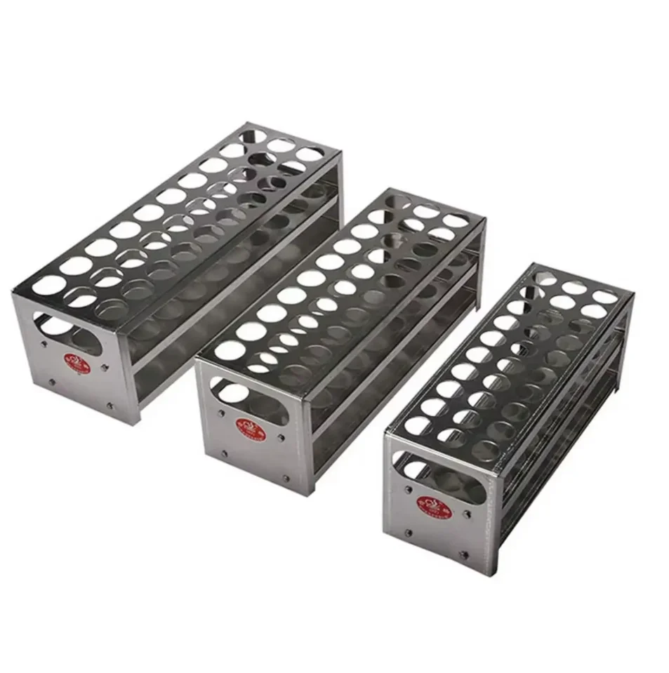15.5/18.5/21.5mm Hole Diameter 30/40 Holes Aluminum Test Tube Stand Rack Holder Labware