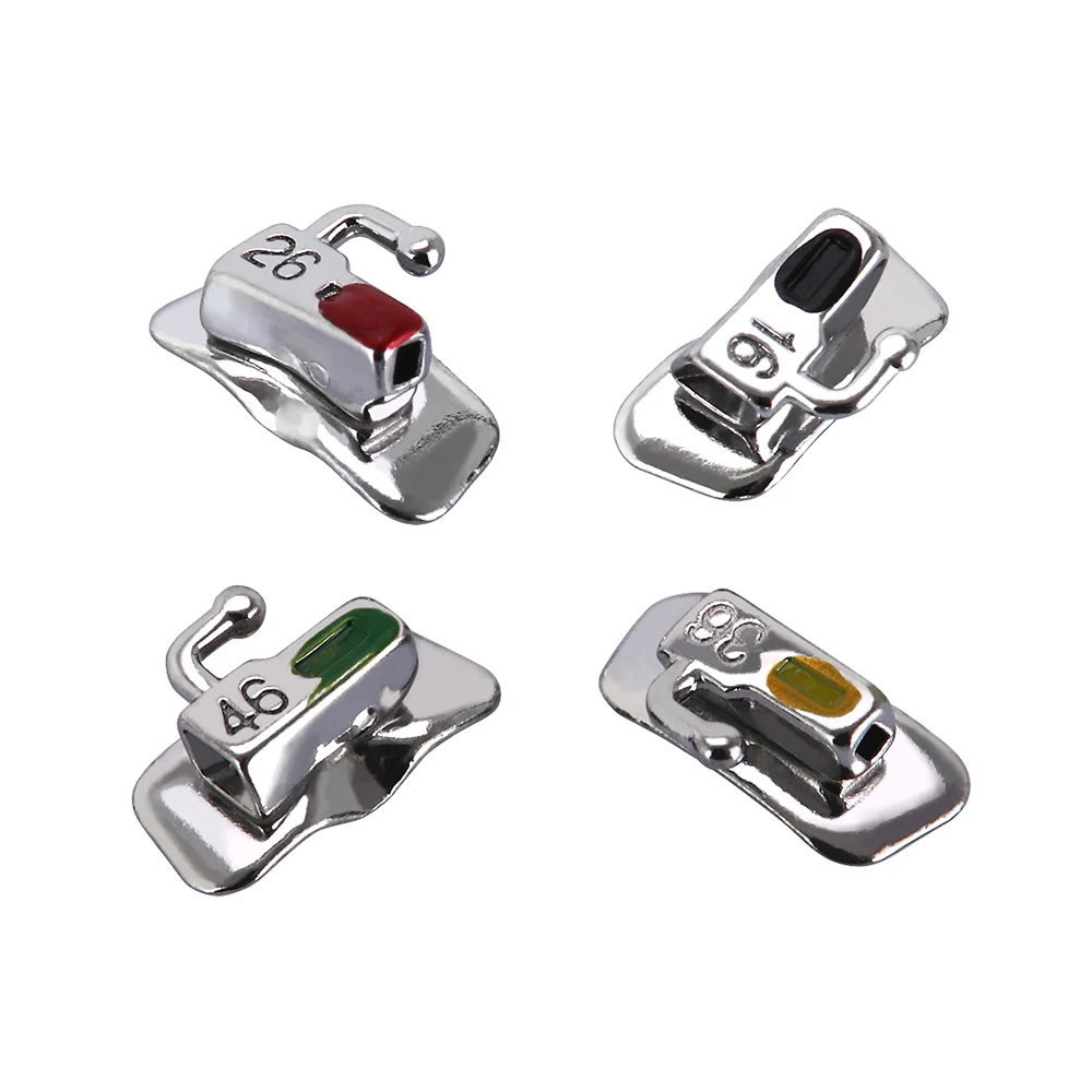5 Packungen AZDENT Dental Kieferorthopädische Bukkalröhrchen 1. 2. Molarenzähne Mesh Base Nicht umwandelbar Bondable Roth MBT Edgewise 022/018 – Detail 3
