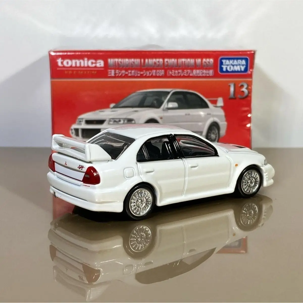 TOMY JDM Mitsubishi Lancer Evolution VI GSR Alloy Car Diecasts & Toy Vehicles Car Model Miniature Scale Model Car For Children