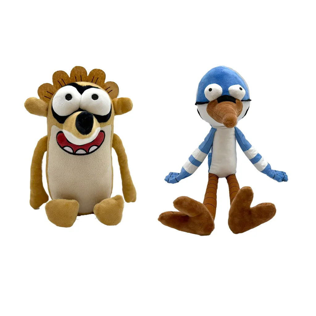 Nuevo Peluche de Rigby Raccoon de la Serie Regular Show, Muñeco de Peluche con Forma de Pájaro, Múltiples Estilos, Colección de Juguetes para Niños, Regalos de Cumpleaños