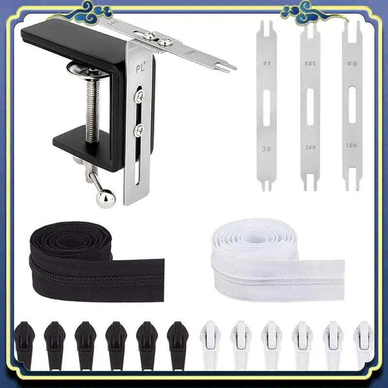 

A56P-Наборы инструментов для застежек-молний, 2 шт., швейные молнии по дворам для шитья пальто, застежка-молния «сделай сам», для портного шитья, поделки