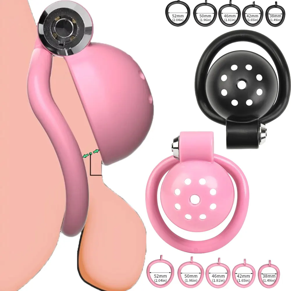 Shemale Toys: A Real-World Review of the ABS Chastity Cage with 5 Rings for  Comfort,