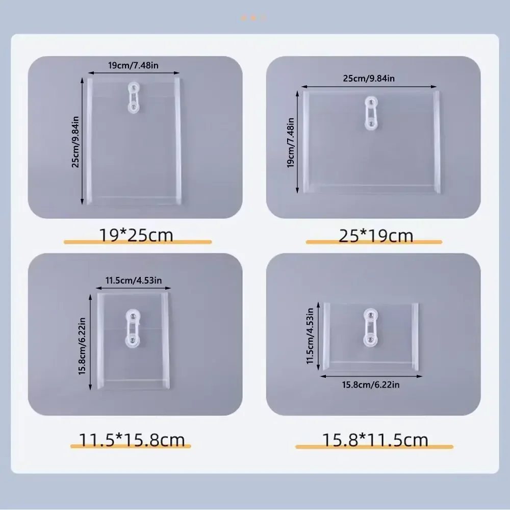 Cartella di file A5/A6 di alta qualità Cartella di documenti in plastica trasparente Regalo di rifornimento impermeabile
