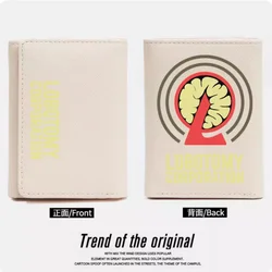 Lobotomy Corporation Monster Management Simulation PU Purse Fashion Wallets Purse Card Coin Hasp Money Bag Cosplay Gift B612