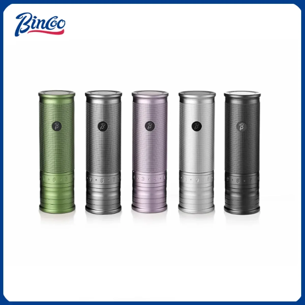 Bincoo Portable Electric Coffee Grinder 420 Steel Core Grinder All-Metal Body Home Outdoor External Italian Small Coffee Grinder