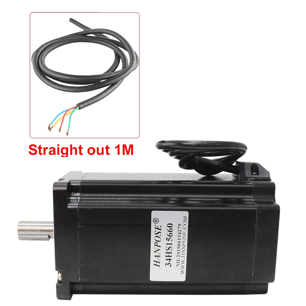 NEMA34 stepper motor 86X156mm 12N.m 6.0A D14mm 86 stepping motor Large motor low noise for CNC DC motor manufacturer direct