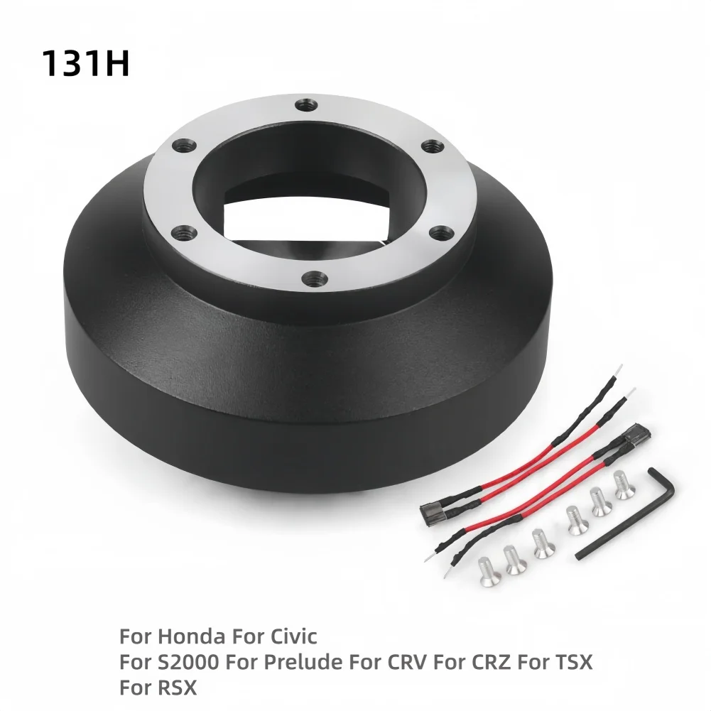 131H Steering Hub Kit for Honda For Civic S2000 For Prelude Made of Aluminum Alloy Rubber Stainless Steel Direct Bolt-On Design