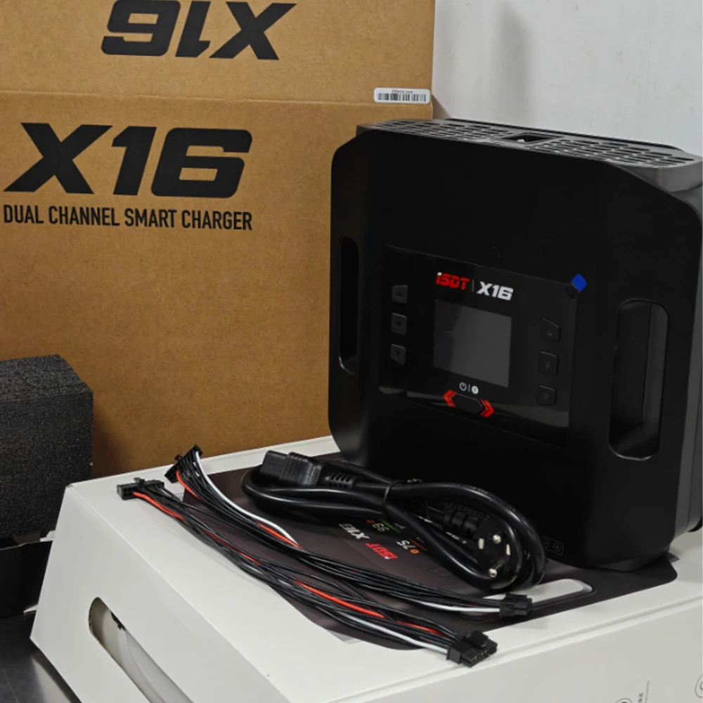 

НОВОЕ зарядное устройство ISDT X16, 2X1100 Вт, 2X20A, двухканальное зарядное устройство для аккумуляторов Lipo 2-16S, модели радиоуправляемых дронов, автомобилей, лодок