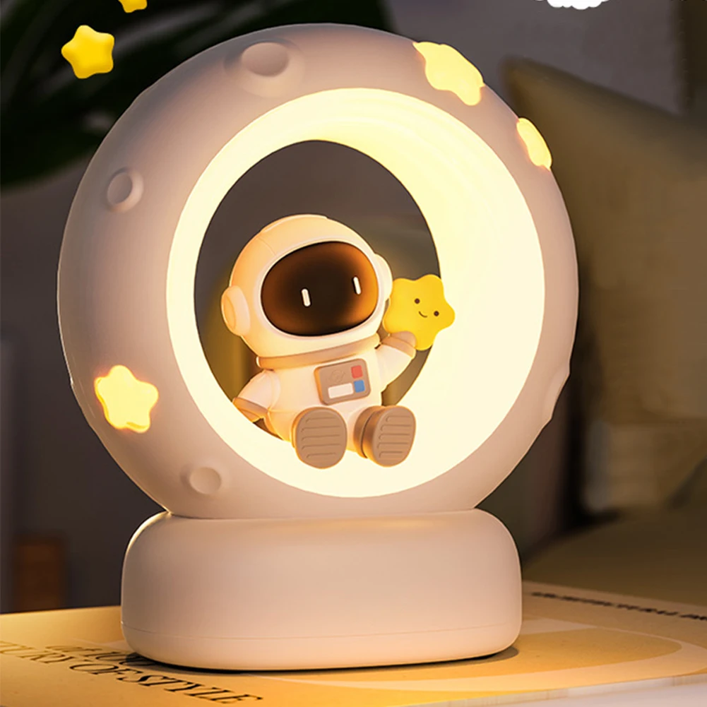 Cartoon Desk Lamp for Children, Proteção para os Olhos, Luz Noturna, Leitura, Estudo, Quarto, Sala de Estar, USB, 1200mAh