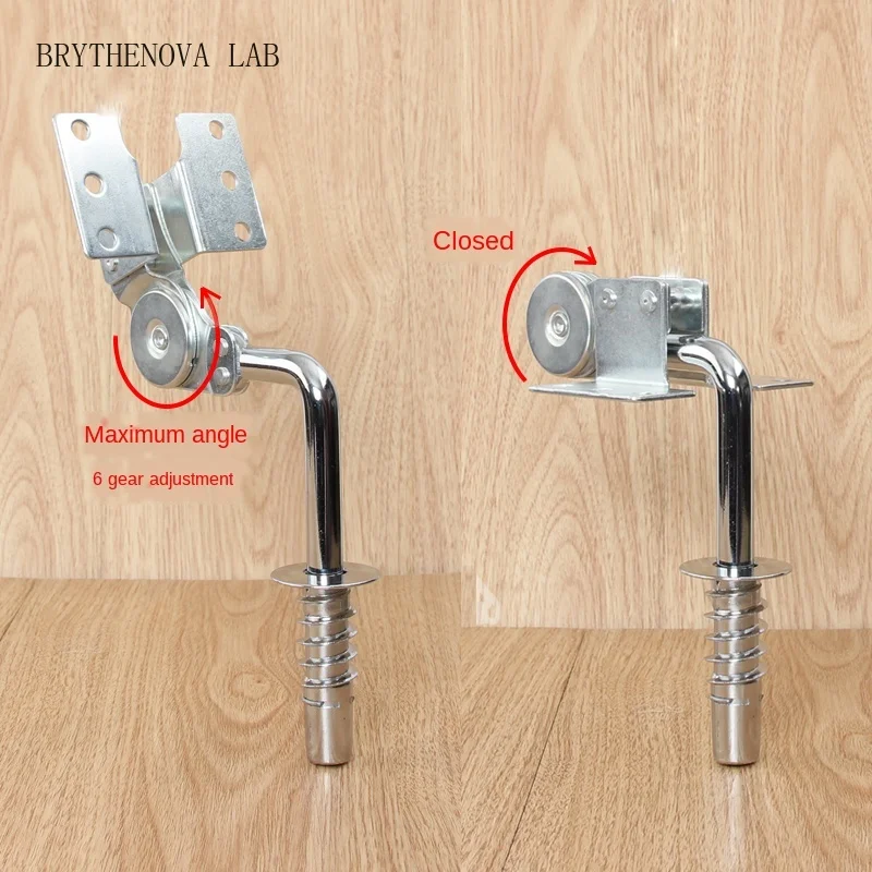 2pc /lot lazy Sofa Hardware parts Headrest Folding105-125mm Lift Up Height Hinges Angle Adjuster Mechanism Furniture Accessories