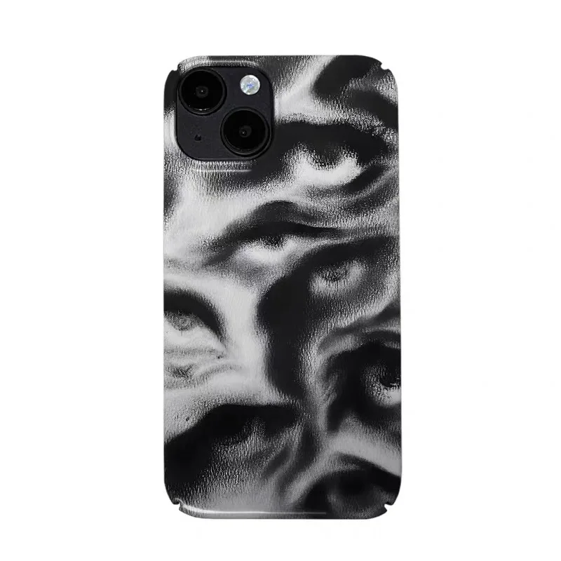 

Black and White Cold Wind Eyes Case for IPHONE 17 16ProMax 15 14 13 12 11 PRO Plus Acrylic TPU Two in One Magnetic Phone Cases