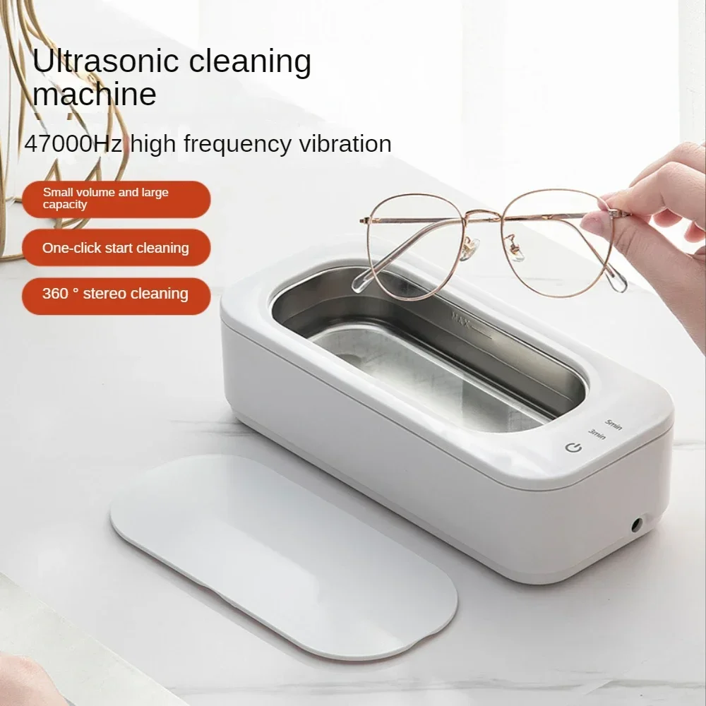 

Ultrasonic Jewelry Cleaner With Timer,12oz 47KHz Portable Ultrasonic Cleaner For Glasses Watches,Ring, 304 Stainless Steel Tank