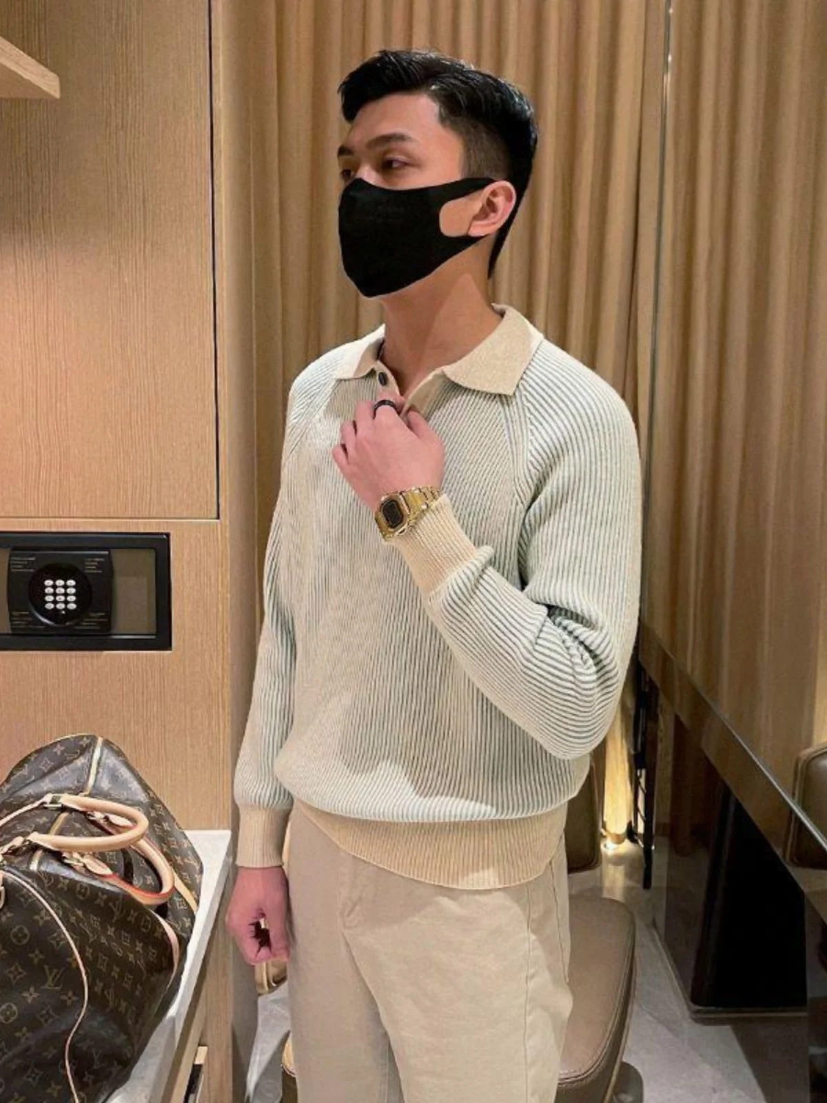 

Зимний утепленный вязаный свитер, модный мужской, длинный рукав, приталенный, простой дизайн, повседневная одежда