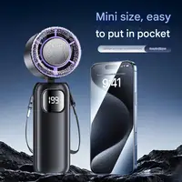 Ventilateur Électrique Portable JPNPL 3000 mAh, Ventilateur Turbo Rechargeable, Climatiseur de Bureau et Portable Double Usage pour le Camping 6