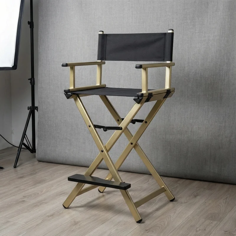 High Aluminum Frame Makeup Artist Director Chair Foldable Outdoor Furniture Lightweight Portable Folding Director Makeup Chair