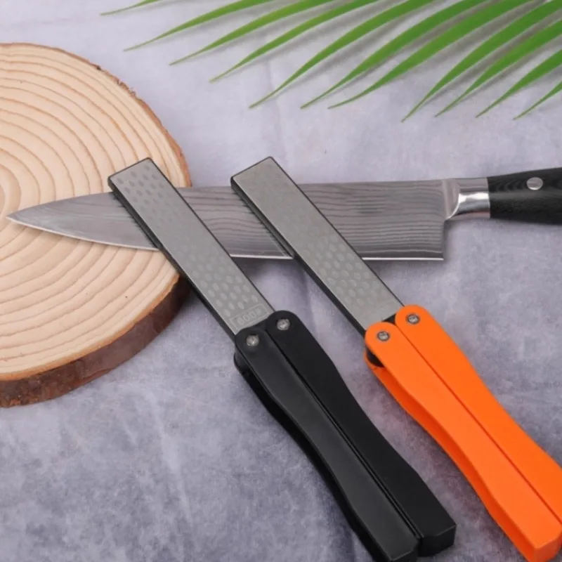 

‌Portable Diamond Folding Whetstone - Double-Sided Fine & Coarse Grinding, Fan-Shaped Design for Easy Angle Control