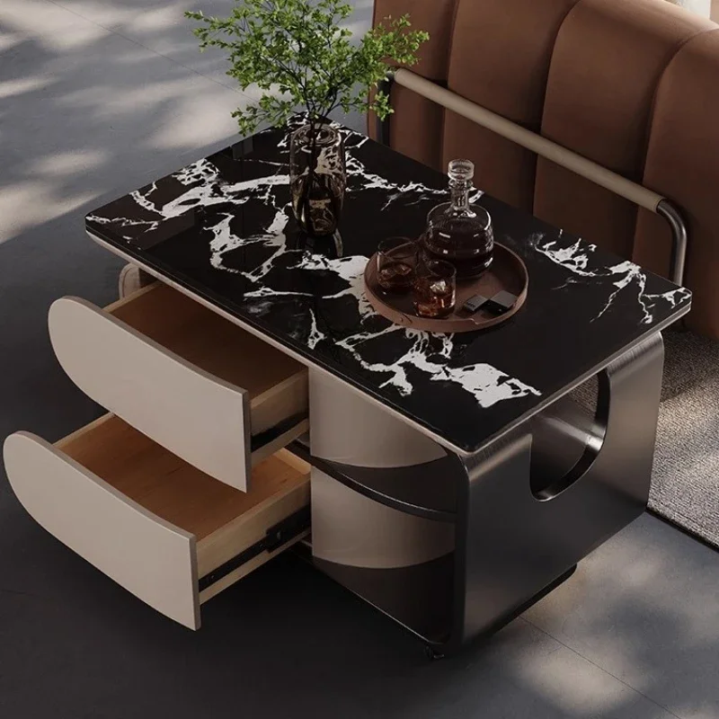 

Coffee Table Drawers Unique Cute Living Room Coffee Table Decoration Aesthetic Mesas Bajas Postmodern Furniture Designer Storage