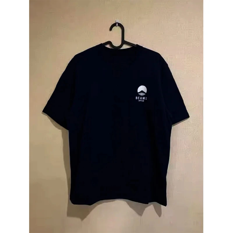 

2025 Mount Fuji Embroidered Small Logo Taiwan Limited Japan Loose Large Size Women's Short Sleeve Cotton T-Shirt Top Tees