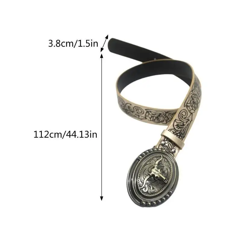 39BD 2000S BELT UNISEX COWBOY BETT PANTS PANTS BETT HALTALEEN DRESSING UP PU BELT DECORS
