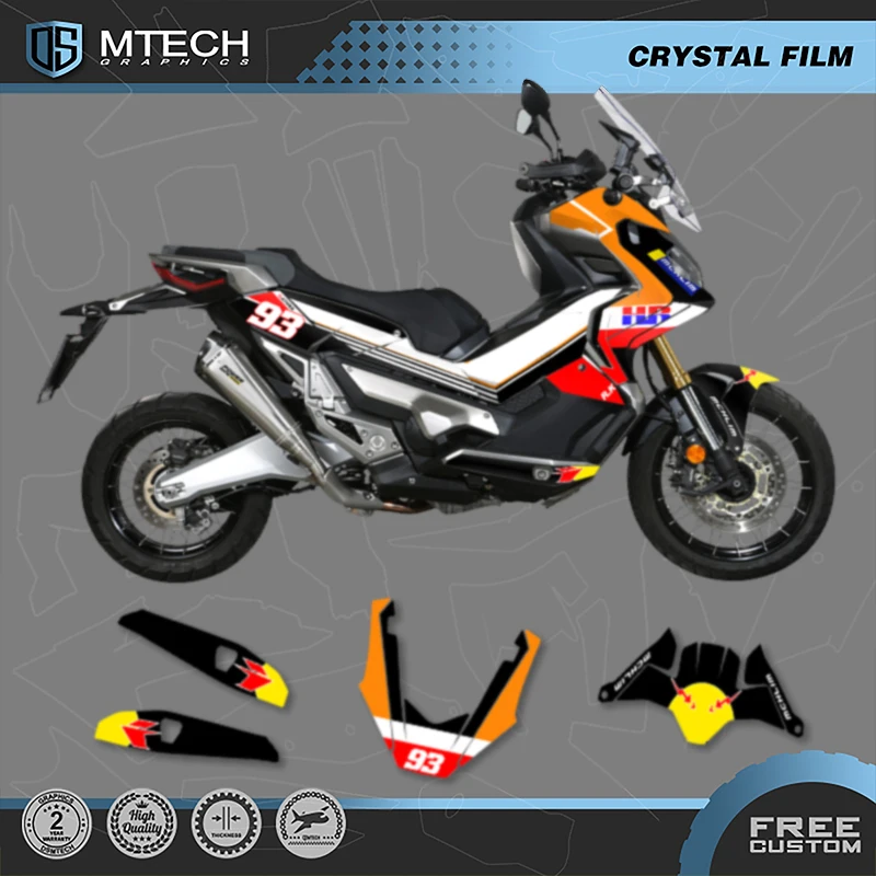 DSMTECH Custom Motorcycle Graphics Enduro Decals Stickers Kits For HONDA 2017 2018 2019 2020 X-ADV750 750cc 01