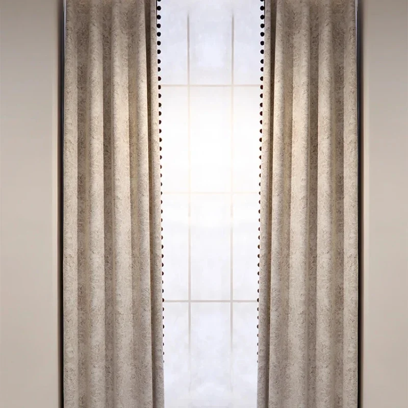 

Stylish Modern Blackout Curtains for Living Room Bedroom Vintage Jacquard Light Luxury Window Blinds Home Decorations