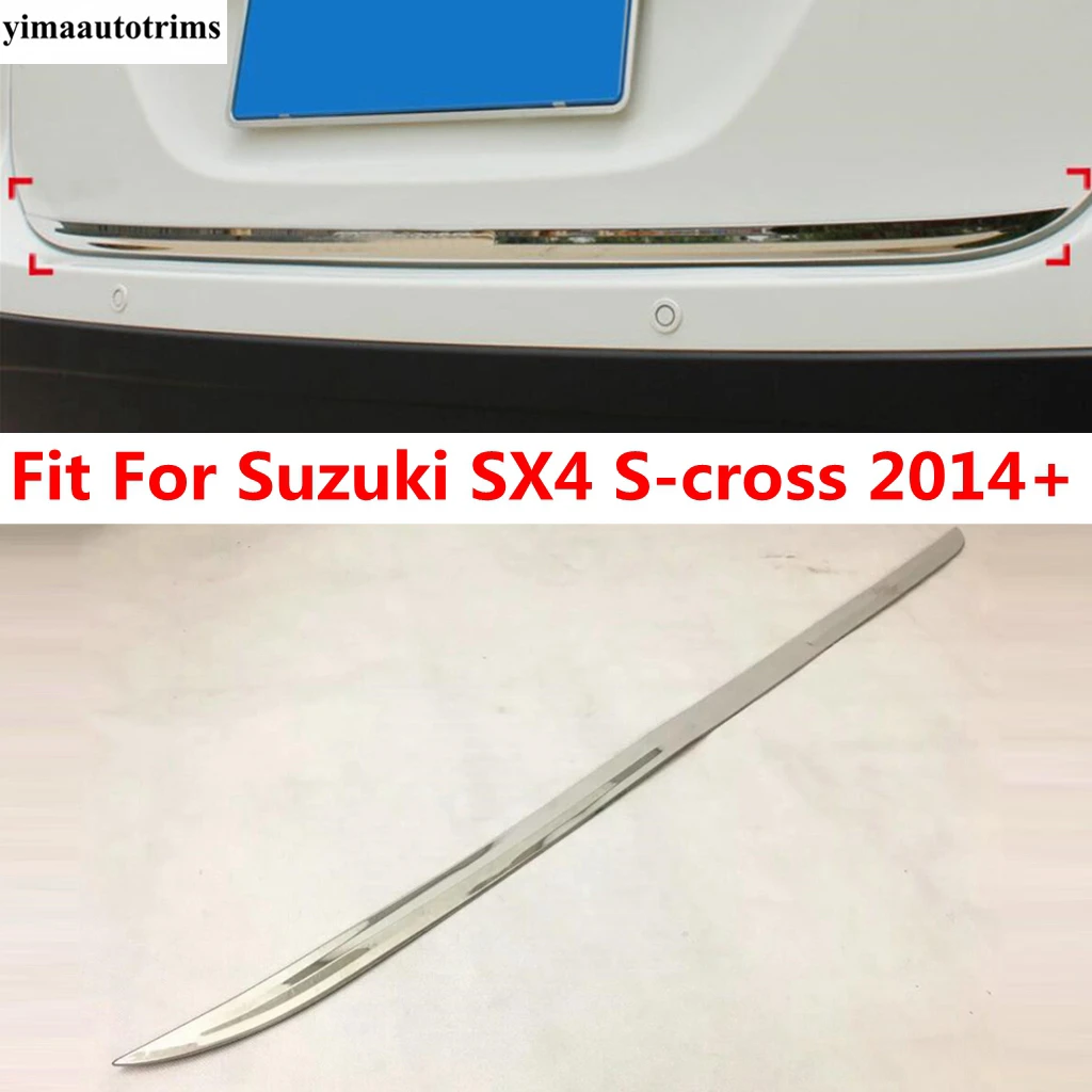 

Rear Trunk Tail Gate Door Strip Decoration Cover Trim For Suzuki Sx4 S-cross 2014 - 2022 Stainless Steel Accessories Exterior