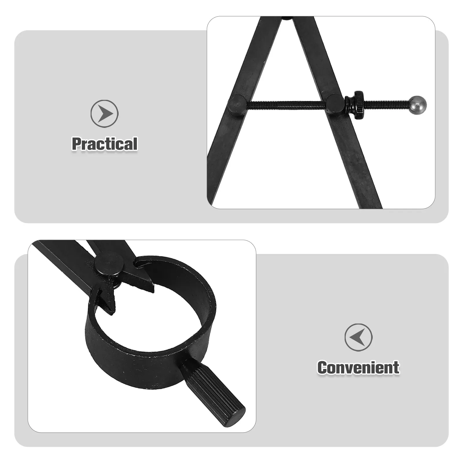 Metal Drawing Compass 5.9 Inch Engineering Geometry Scribing Tool for Technical Drafting Carpentry Wood Metal