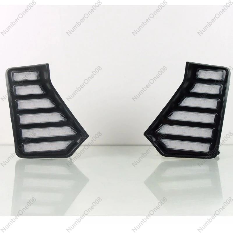 

2PCS LED DRL for Toyota Tacoma 2024 Daytime Running Lights Turn Signal Fog Light Yellow White