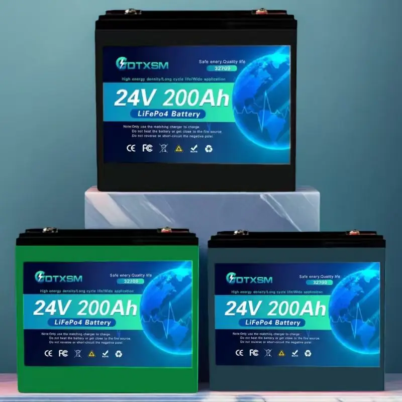 

NEW LIFEPO4 24V 32700 200AH Battery Is Integrated with BMS 200A for Solar External Rechargeable Network Lithium Iron Phosphat