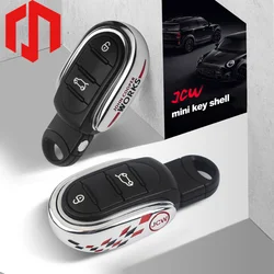 Coque de clé de voiture en métal pour Mini Cooper, porte-clés en alliage, matériau pour Mini Cooper F55, F56, F57, F54, F60, accessoires de voiture