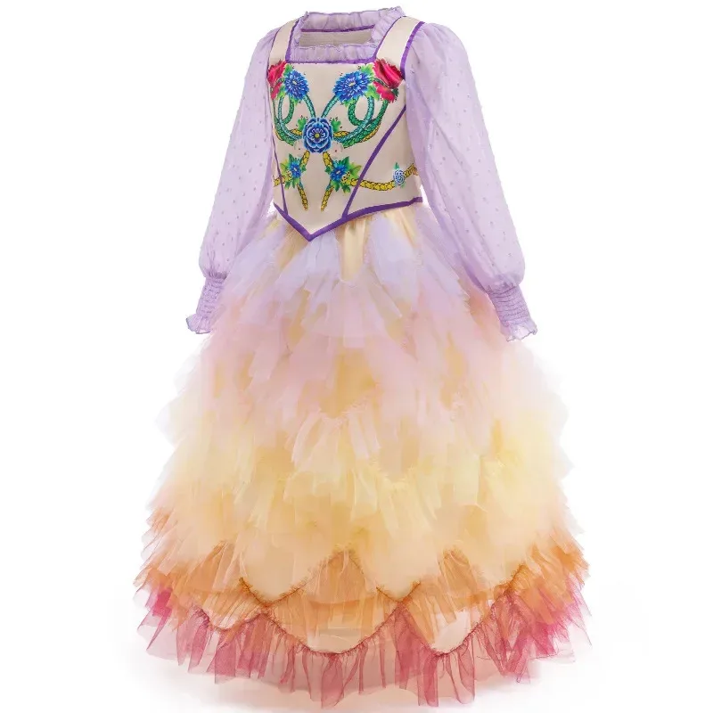 Movie Hunger Game Cosplay Costume for Girls Lucy Gray Baird Carnival Halloween Prom Disguise Outfits Evening Party Girl Dresses