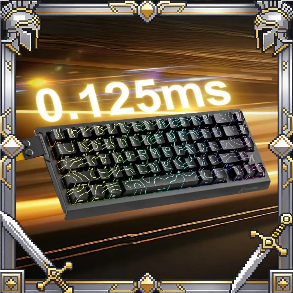 

ATTACK SHARK X68PROHE Esports Magnetic Keyboard Tri-mode Wireless 8KHz Polling Rate 0.125ms Low Latency 128K Scan Sampling Rate