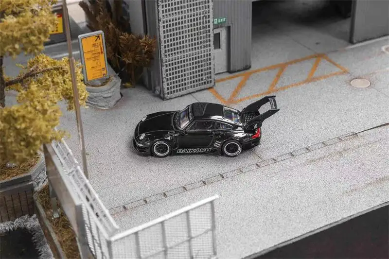 Star Model 1:64 Rauh-Welt Widebody RWB993 High Wing Silver/Black Limited999 Die-Cast Car Models Gifts