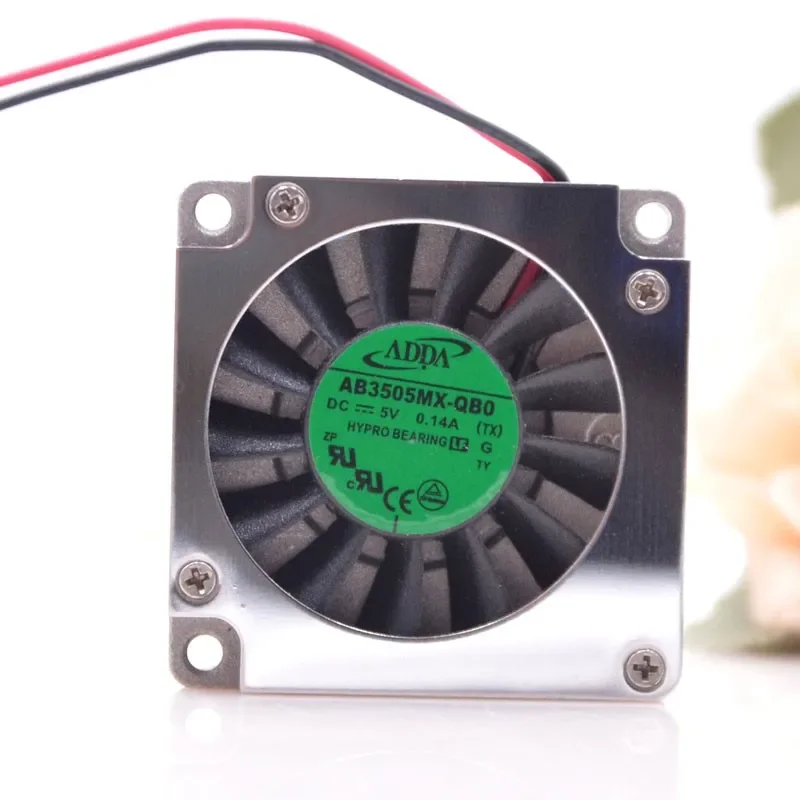 New CPU Cooler Fan Radiator for ADDA AB3505MX-QB0 5V 0.14A 3510 USB Turbine Blower Metal cooling fan 35*35*10mm