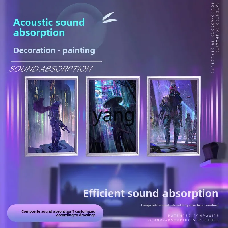 YJQ sound-absorbing painting hanging painting piano room KTV tapestry sound insulation decorative drawing board