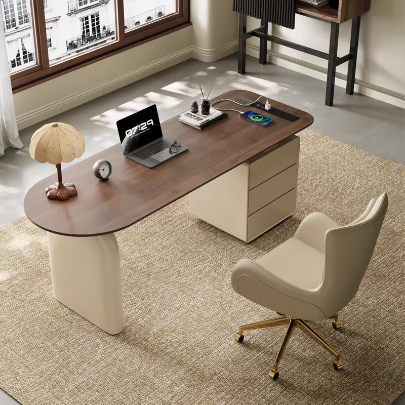 

Desk Luxury Modern Home Study Computer Desk Designer Advanced Solid Wood Desk
