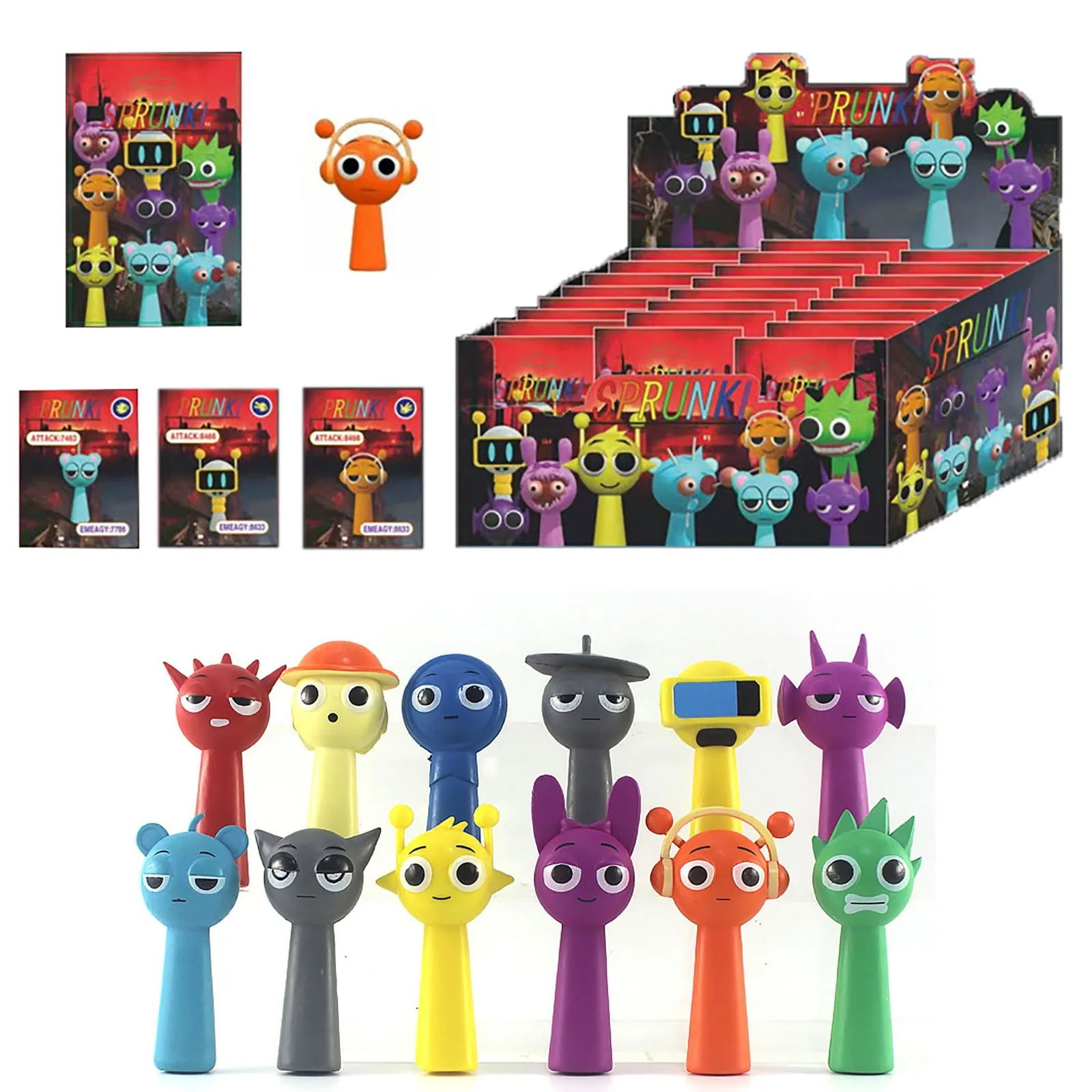 Action Figures Mystery Box, Incredibox Sprunki Mystery Box Christmas Surprise Gift Good Gift Items (24 Pack)