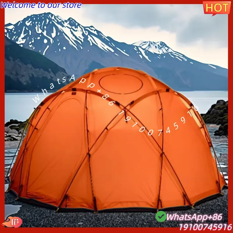 2026 Extra Large Camping Air Dome Mildew-Proof Aluminum Pole Windproof Dome Tents Outdoor Glamping Dome