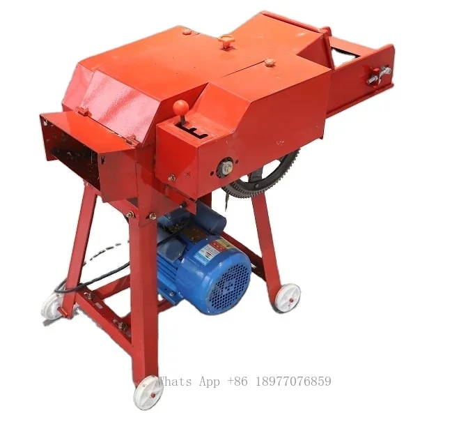 Grass Cutting Machine Chaff Cutter With Two Feed Hopper Cutting And Crusher Machine Grass Chopper Machine For Sale