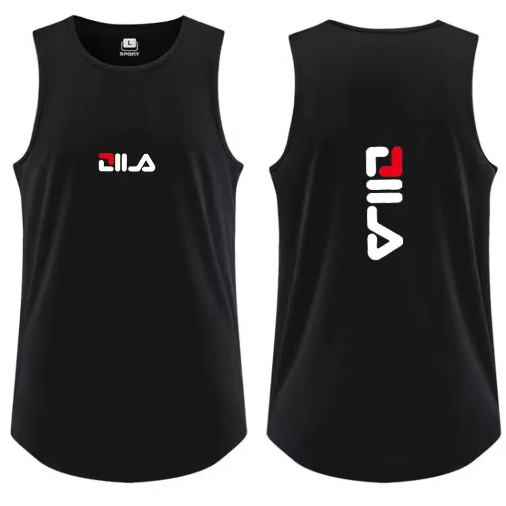 Men's vest casual breathable sleeveless shirt outdoor basketball sports vest fashionable gym T-shirt y2k summer vest