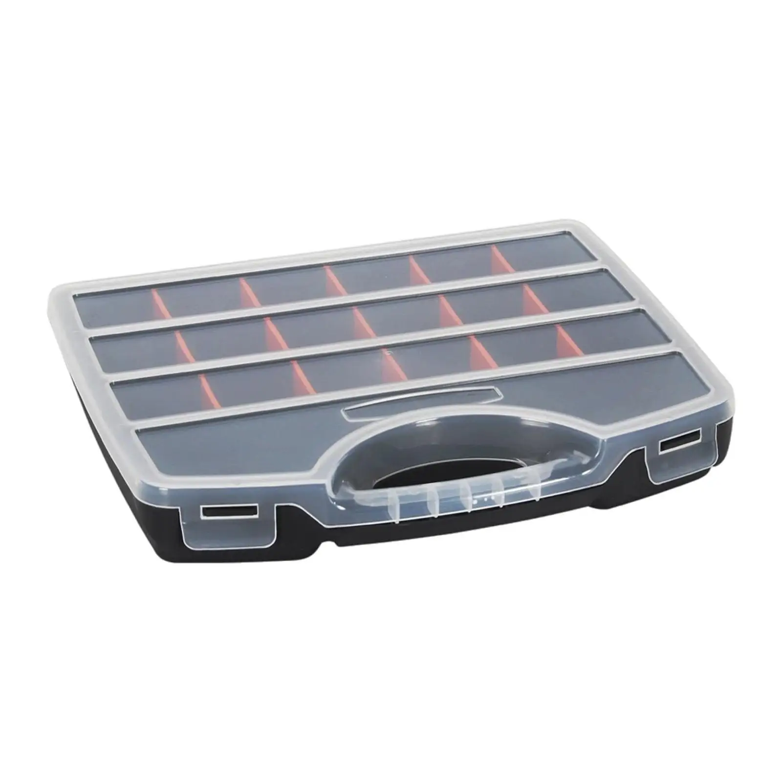 Caja organizadora de herramientas, contenedor de almacenamiento de Hardware con divisores extraíbles, caja de pesca con mosca portátil para cuentas de perno, piezas pequeñas